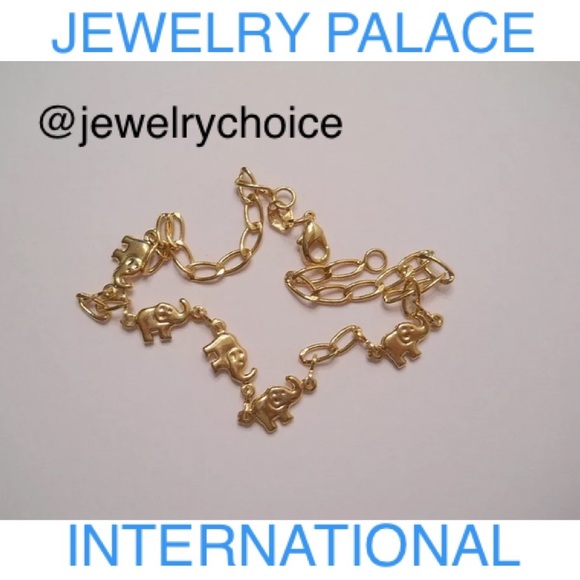 🆕14K Gold Filled Dancing Elephants Charm Anklets. - Picture 6 of 10